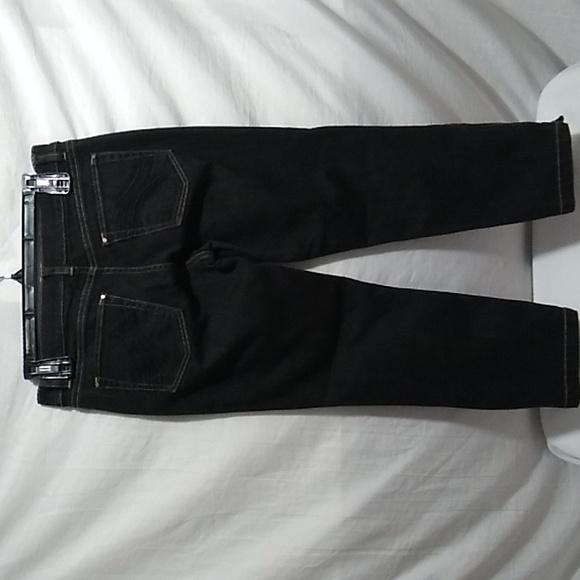 White House Black Market Slim Capri Noir Jeans Sz.2 Feel Beautiful Like New - Picture 6 of 13